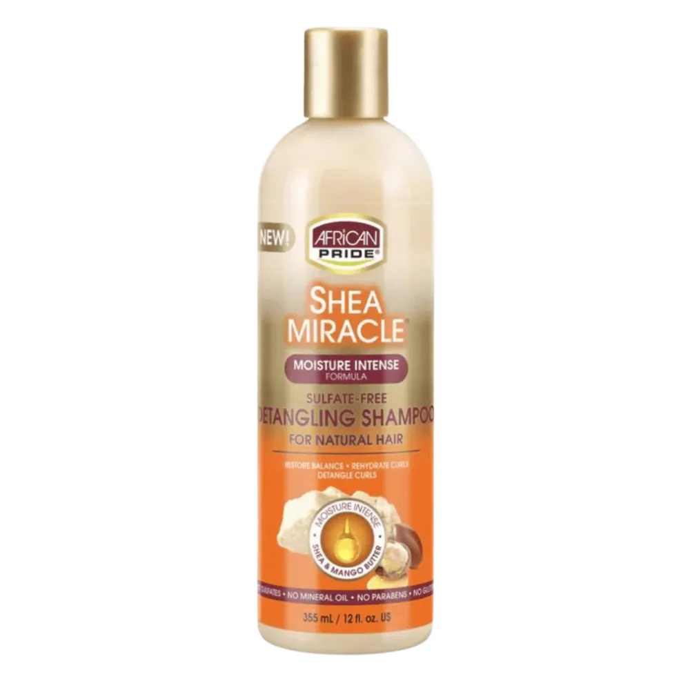 African Pride Shea Miracle Moisture Intense Detangling Shampoo 355ml